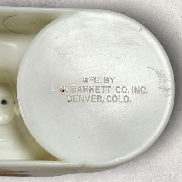 Vintage Miracle Maid “Gem Coat” Salt & Pepper Shaker Set w/ Holder – 1960s Promo - Picture 7 of 10